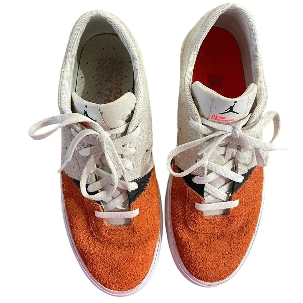 Nike Air Jordan Series .02 Dear Deloris Suede Men’s Shoes Sail/Orange 11.5